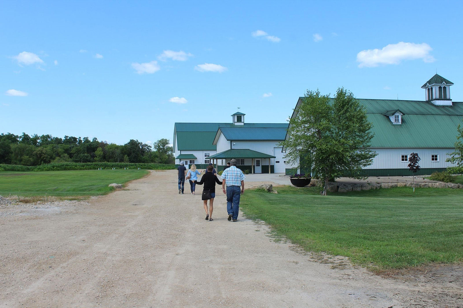 The tour at A J. Henry and Sons ends with a walk to the rickhouses where barrels of bourbon are stored.